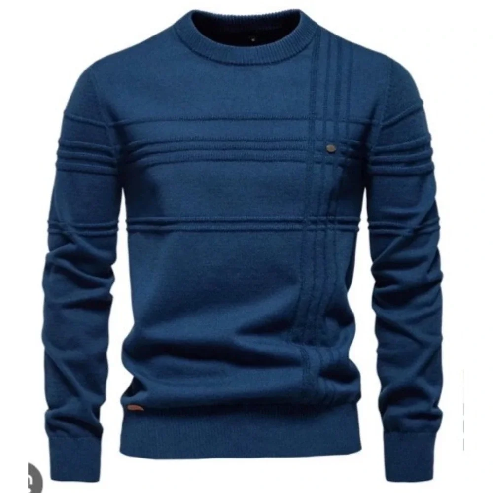 Aiopeson Crewneck Sweater Navy Blue‎ XL New With Tags